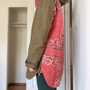 Burton Women's Green and Orange Ski Jacket